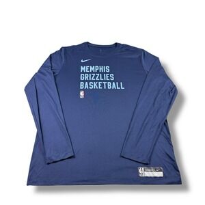 Nike Engineered NBA Memphis Grizzlies Player Issued Dri-Fit Shirt Mens XLT EUC